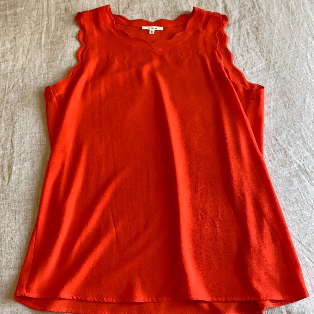 Orange Tank Blouse